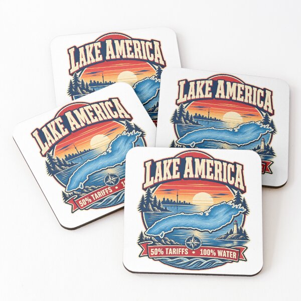 Item preview, Lake America - 50% Tariffs, 100% Water designed and sold by ShineEyePirate.