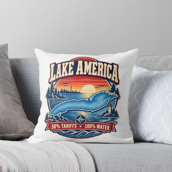 Item preview, Lake America - 50% Tariffs, 100% Water designed and sold by ShineEyePirate.