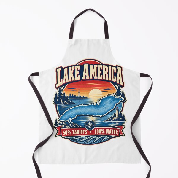 Item preview, Lake America - 50% Tariffs, 100% Water designed and sold by ShineEyePirate.