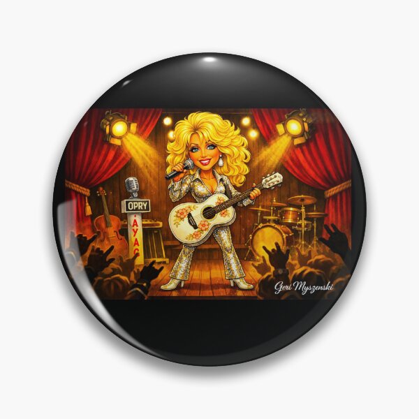 Item preview, Dolly Parton Live at the Opry – Rhinestone Country Queen Cartoon Art designed and sold by The Art Queen Of Michigan .