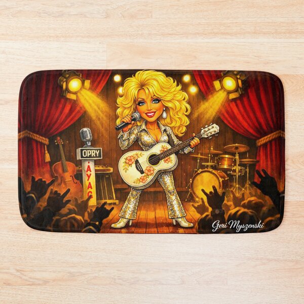 Item preview, Dolly Parton Live at the Opry – Rhinestone Country Queen Cartoon Art designed and sold by The Art Queen Of Michigan .