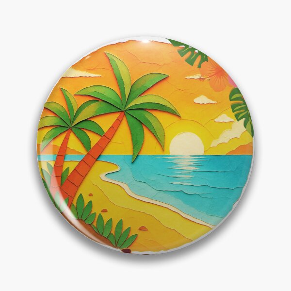 Item preview, Carmel-by-the-Sea California Retro Sunset Palm Tree Design | Monterey Coast Souvenir Art designed and sold by DonnaRaine.