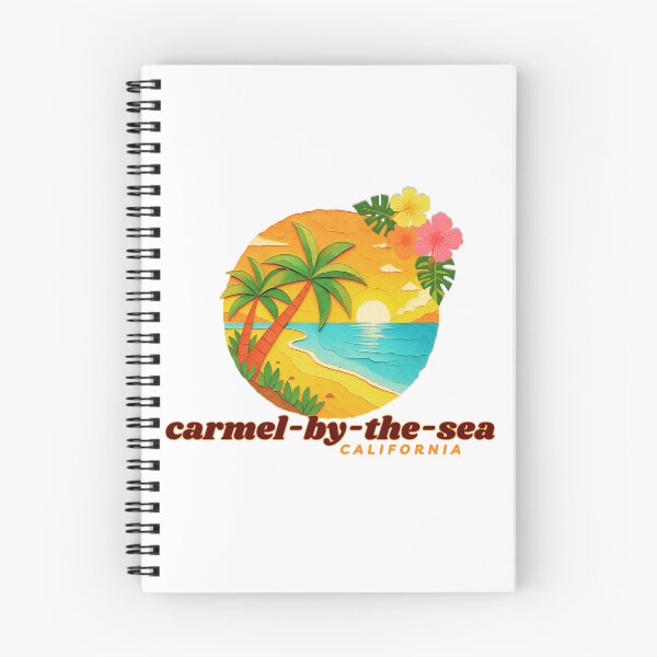 Item preview, Carmel-by-the-Sea California Retro Sunset Palm Tree Design | Monterey Coast Souvenir Art designed and sold by DonnaRaine.