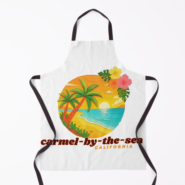 Item preview, Carmel-by-the-Sea California Retro Sunset Palm Tree Design | Monterey Coast Souvenir Art designed and sold by DonnaRaine.