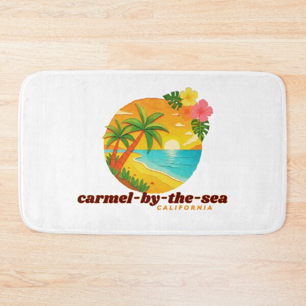 Item preview, Carmel-by-the-Sea California Retro Sunset Palm Tree Design | Monterey Coast Souvenir Art designed and sold by DonnaRaine.