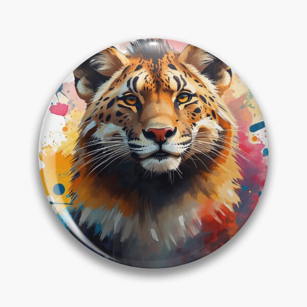 Item preview, Tiger Portrait Colorful art designed and sold by Modern-Tropical.