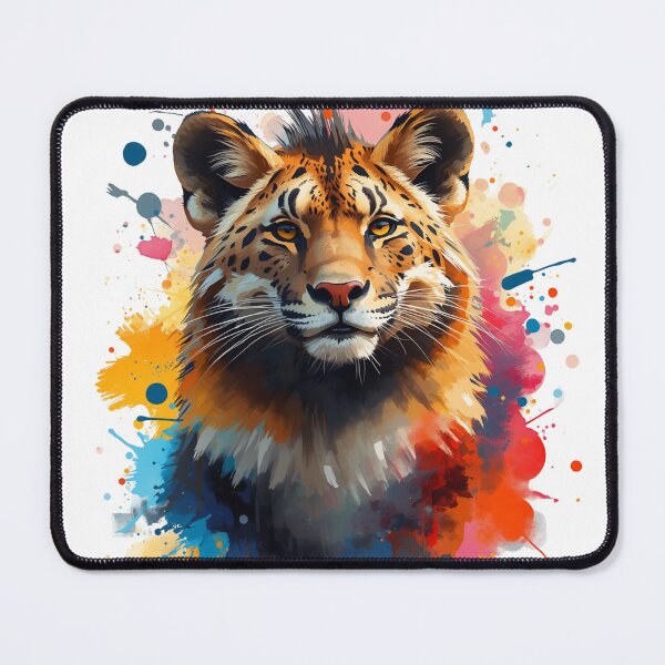 Item preview, Tiger Portrait Colorful art designed and sold by Modern-Tropical.