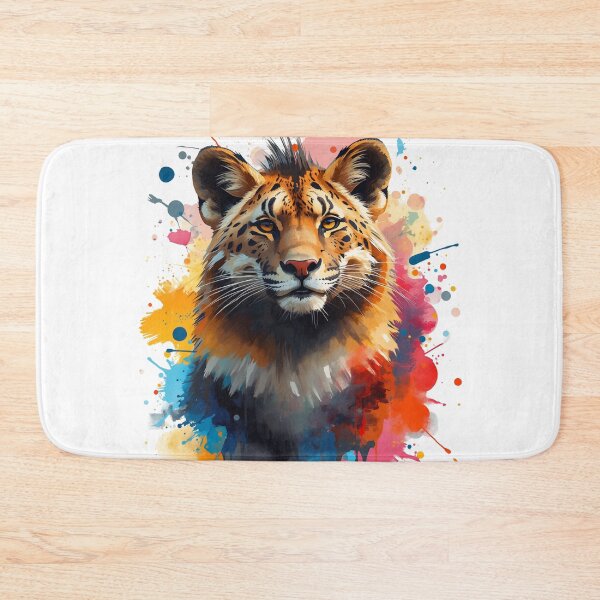 Item preview, Tiger Portrait Colorful art designed and sold by Modern-Tropical.