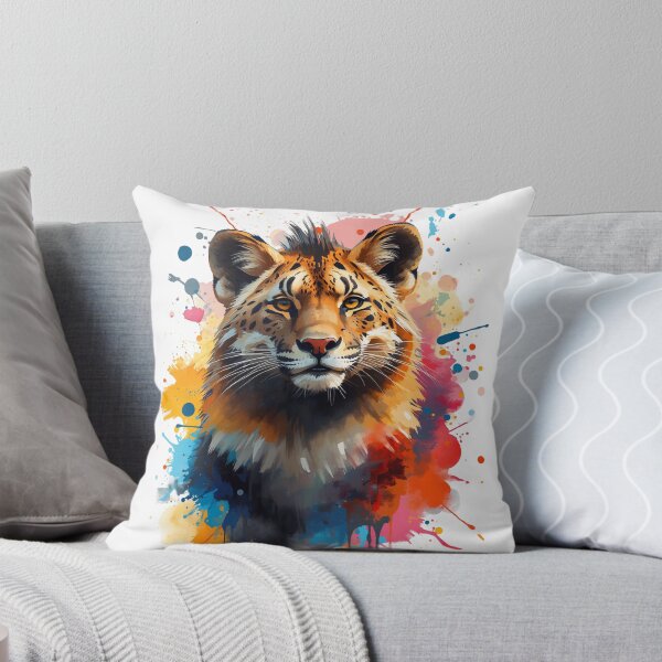 Item preview, Tiger Portrait Colorful art designed and sold by Modern-Tropical.