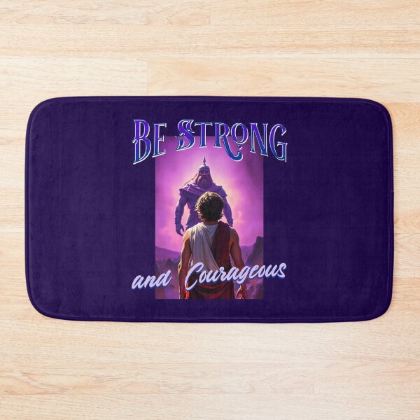 Item preview, Be Strong and Courageous David and Goliath Christian Faith designed and sold by Sachie's Studio.