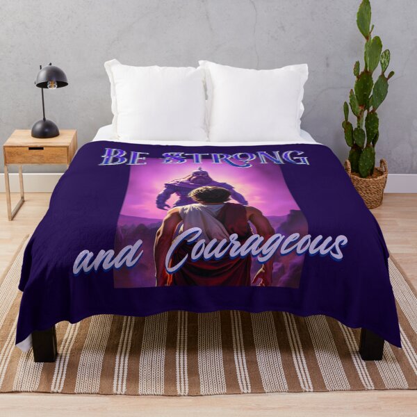 Item preview, Be Strong and Courageous David and Goliath Christian Faith designed and sold by Sachie's Studio.