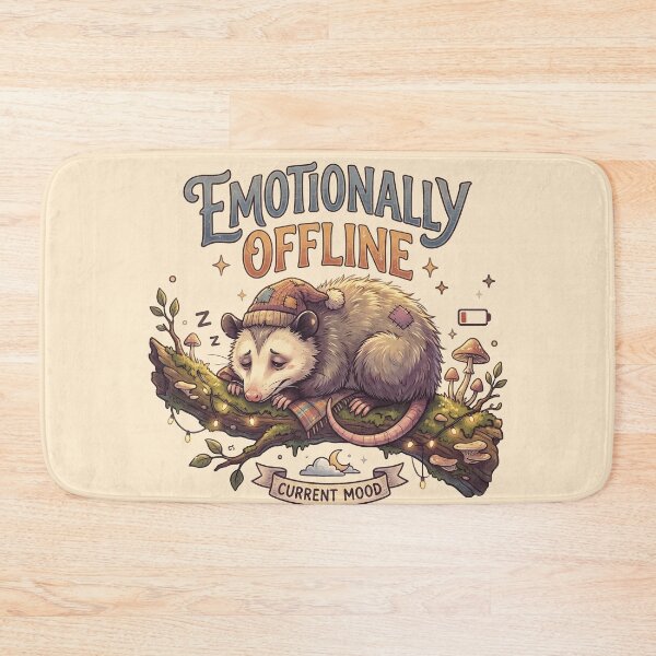 Item preview, Emotionally Offline - cute opossum designed and sold by StellarBees.