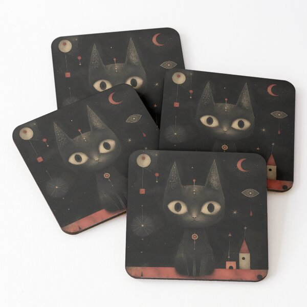Item preview, Hallows Eve Black Cat designed and sold by NewAgerJul.