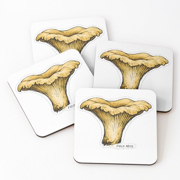 Item preview, Chanterelle Field Note Hand Drawn Mushroom Illustration designed and sold by Naviora.