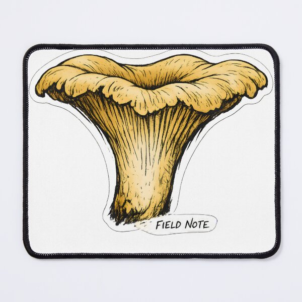 Item preview, Chanterelle Field Note Hand Drawn Mushroom Illustration designed and sold by Naviora.