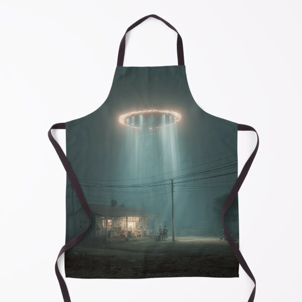 Item preview, UFO Light Ring Over a Rural Radio Tower designed and sold by Shannon Hilson.