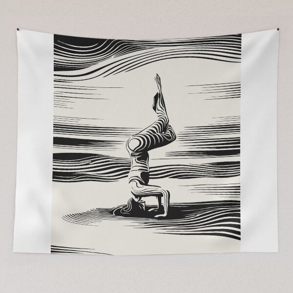 Item preview, Minimalist Yoga Print, Modern Meditation Decor designed and sold by Studio pod Burom.