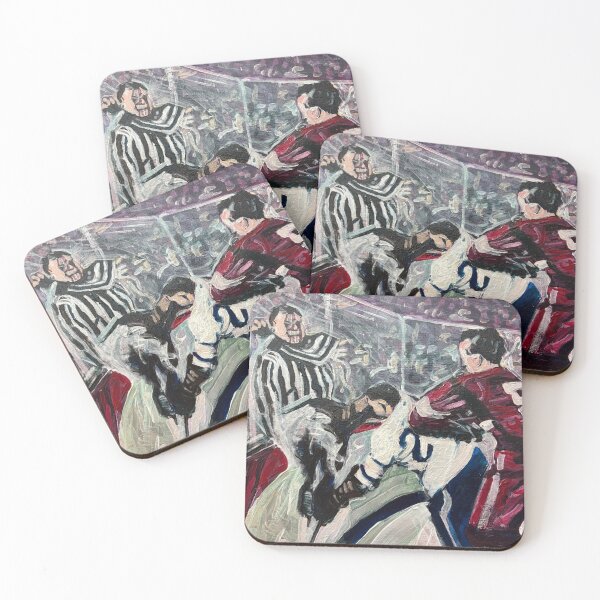 Item preview, Elbows Up – Original Canadian Hockey Painting designed and sold by paulsyme.