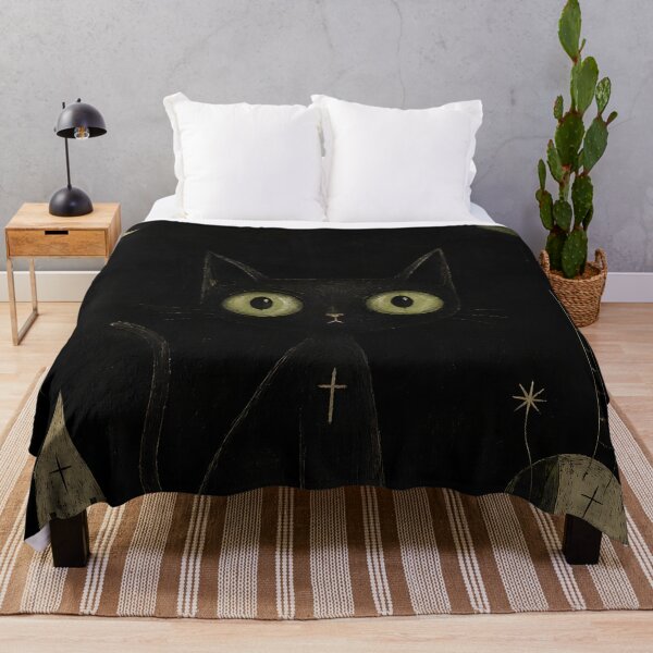 Item preview, Hallows Eve Black Cat Green designed and sold by NewAgerJul.