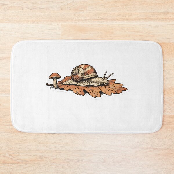 Item preview, Slow Find Snail Mushroom Hand Drawn Woodland Design designed and sold by Naviora.
