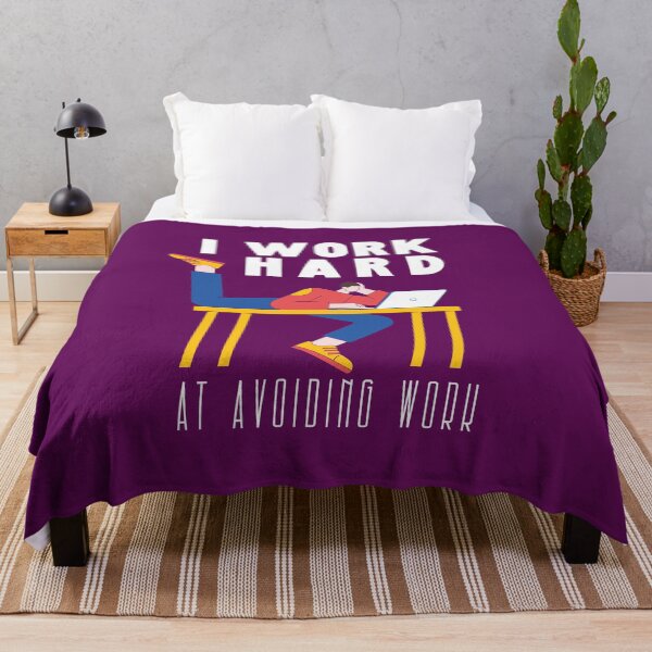 Item preview, I Work Hard At Avoiding Work - Funny Office & Corporate Humor Graphic designed and sold by knappidesign.