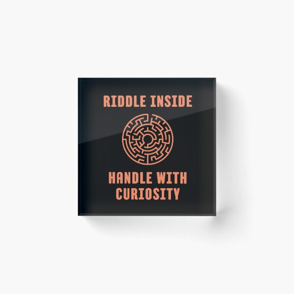 Item preview, Riddle Inside Handle With Curosity designed and sold by monika-arthing.