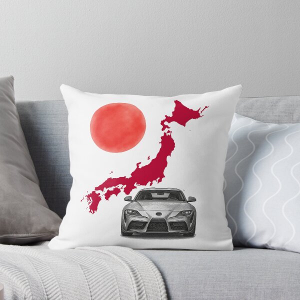 Item preview, Modern Japanese Inline-6 Coupe with Red Japan Map and Rising Sun Sketch designed and sold by FANTASYoDarknes.