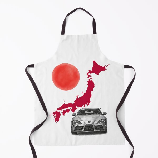 Item preview, Modern Japanese Inline-6 Coupe with Red Japan Map and Rising Sun Sketch designed and sold by FANTASYoDarknes.