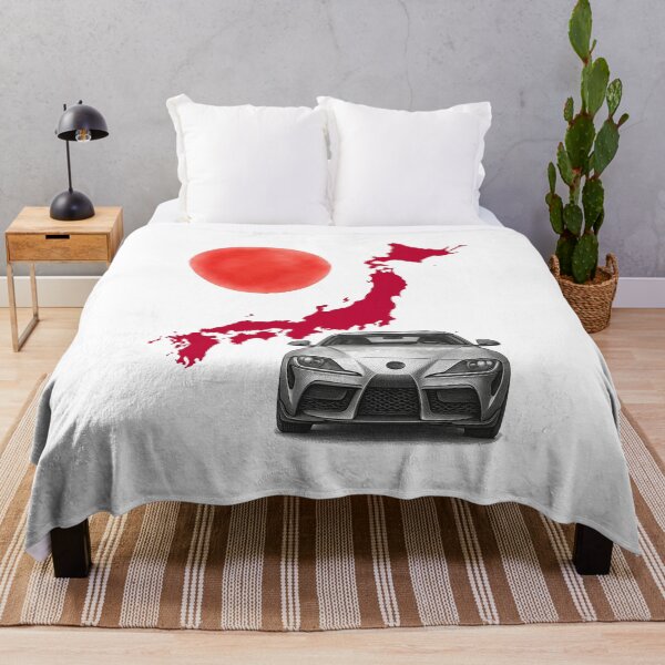 Item preview, Modern Japanese Inline-6 Coupe with Red Japan Map and Rising Sun Sketch designed and sold by FANTASYoDarknes.