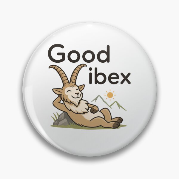 Item preview, Good Ibex – Funny Mountain Goat Animal Pun designed and sold by NicramR.