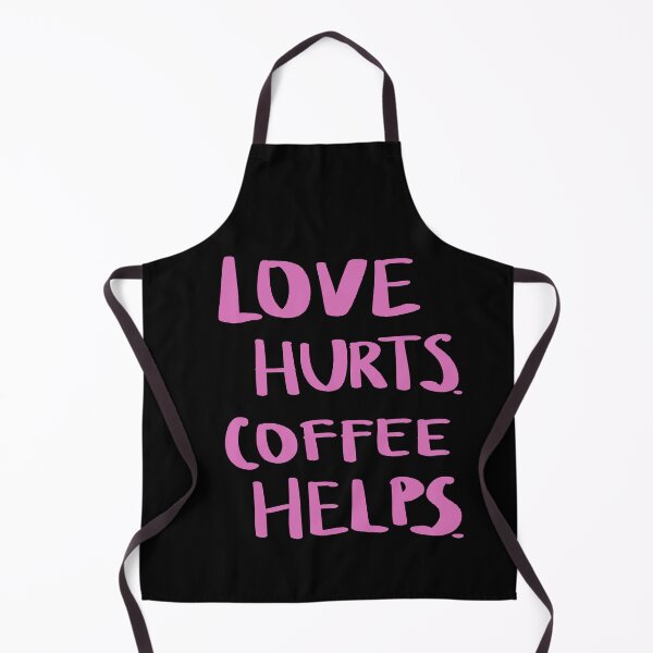 Item preview, Love hurts, coffee helps-Funny quote designed and sold by Malvamalu.