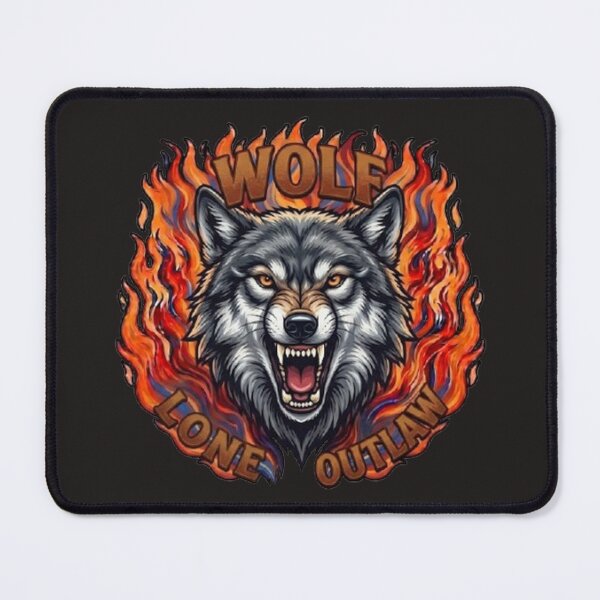 Item preview, WOLF - LONE OUTLAW designed and sold by The best online style shop.
