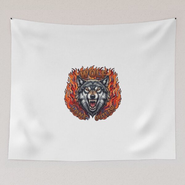 Item preview, WOLF - LONE OUTLAW designed and sold by The best online style shop.