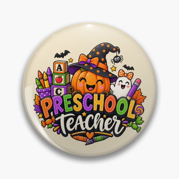 Item preview, Preschool Teacher Halloween Gift Cute Pumpkin Ghost Style designed and sold by Corvoria.