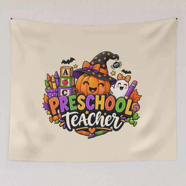 Item preview, Preschool Teacher Halloween Gift Cute Pumpkin Ghost Style designed and sold by Corvoria.