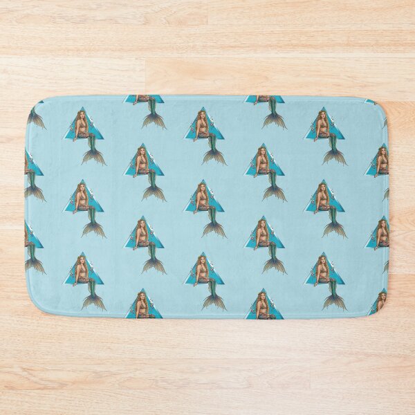 Item preview, MERMAID, OCEAN ART, MARINE CREATURE, BOHO, BOHEMIAN DESIGN designed and sold by classic car craze.