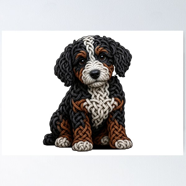 Item preview, Celtic Knot Bernedoodle designed and sold by Freckled-Monkey.