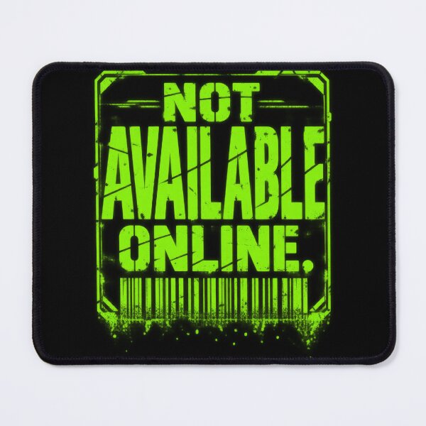 Item preview, Not Available Online – Neon Green Industrial Barcode Typography designed and sold by Anyshca.