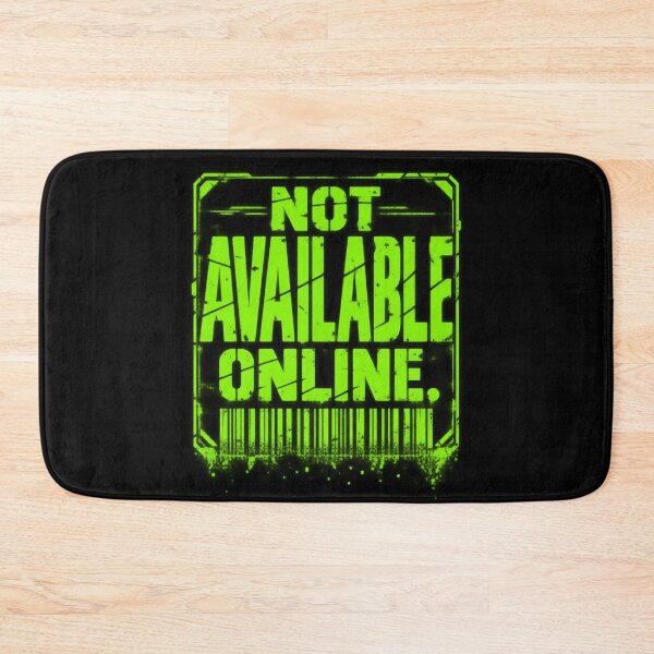Item preview, Not Available Online – Neon Green Industrial Barcode Typography designed and sold by Anyshca.