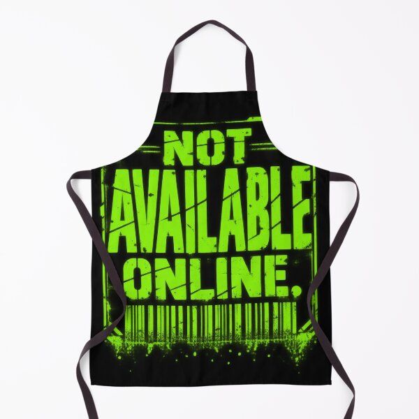 Item preview, Not Available Online – Neon Green Industrial Barcode Typography designed and sold by Anyshca.