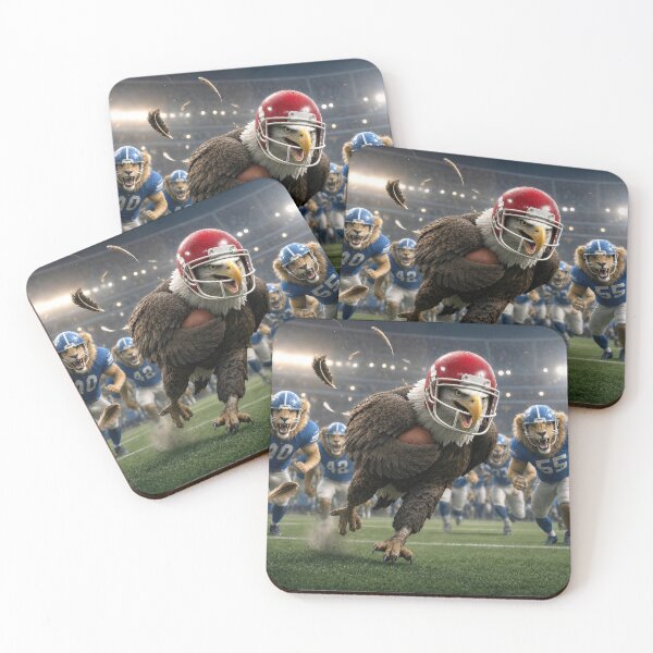 Item preview, Bald Eagle Running with a Football designed and sold by Maria Dryfhout.