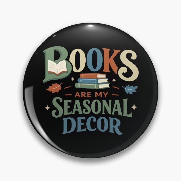 Item preview, Books Are My Seasonal Decor Funny Typography Gift for Book Lovers, Students & Autumn Fans designed and sold by stylishdzign.