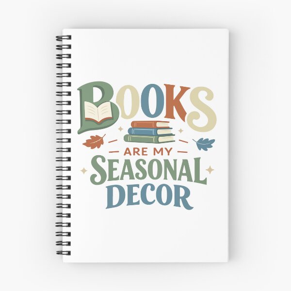 Item preview, Books Are My Seasonal Decor Funny Typography Gift for Book Lovers, Students & Autumn Fans designed and sold by stylishdzign.