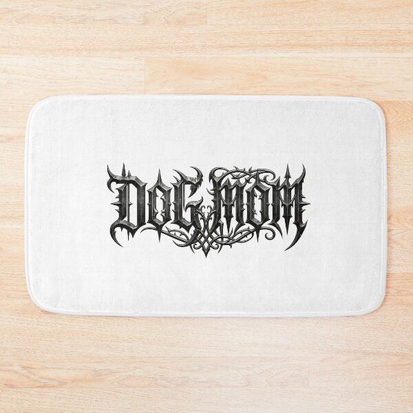 Item preview, Heavy Metal Dog Mom Gothic Skull Typography designed and sold by BetweenForms.