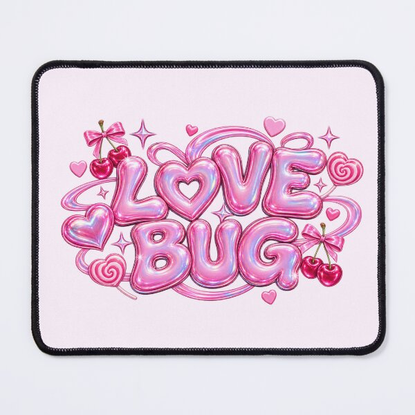 Item preview, Love Bug Candy Chrome Bubble Text designed and sold by Inkworksbyshery.