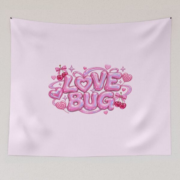 Item preview, Love Bug Candy Chrome Bubble Text designed and sold by Inkworksbyshery.