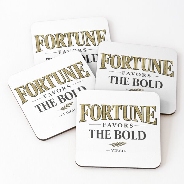 Item preview, Fortune Favors the Bold Virgil Classic Latin Quote Typography designed and sold by QCena.