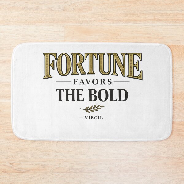 Item preview, Fortune Favors the Bold Virgil Classic Latin Quote Typography designed and sold by QCena.