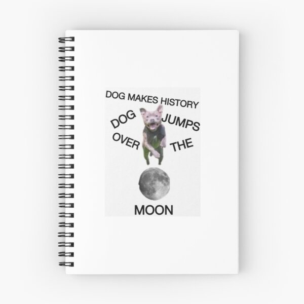Item preview, DOG MAKES HISTORY: DOG JUMPS OVER THE MOON designed and sold by giantstep.