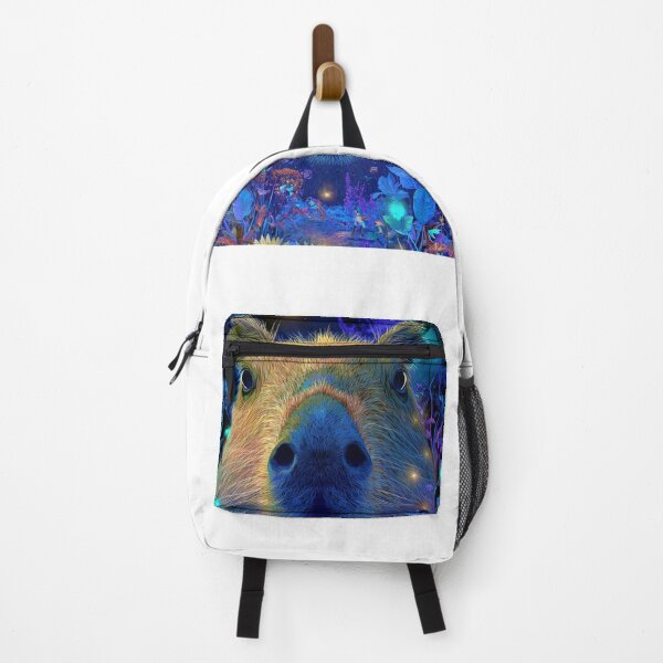 Item preview, Glowing Neon Capybara in a Magical Forest designed and sold by LC&LCPlatform.